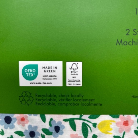 Kate Spade Full size Sheet set Ditsy Floral cottage shabby chic Cotton Percale - Picture 4 of 5